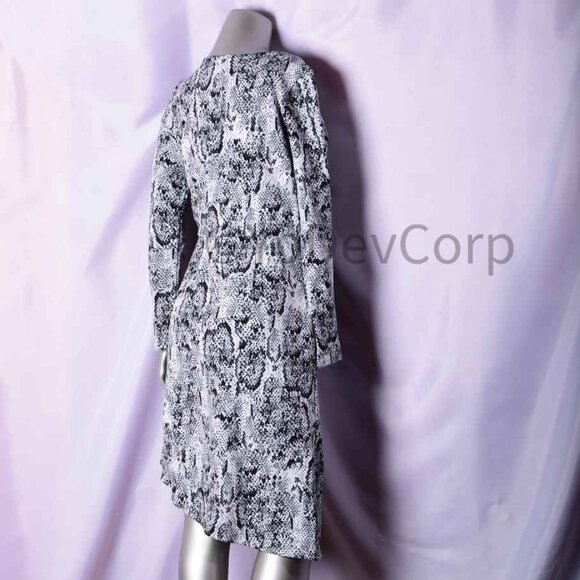 Julia Jordan Asymmetrical Snake Print Midi Dress – Size 4 - Picture 8 of 8